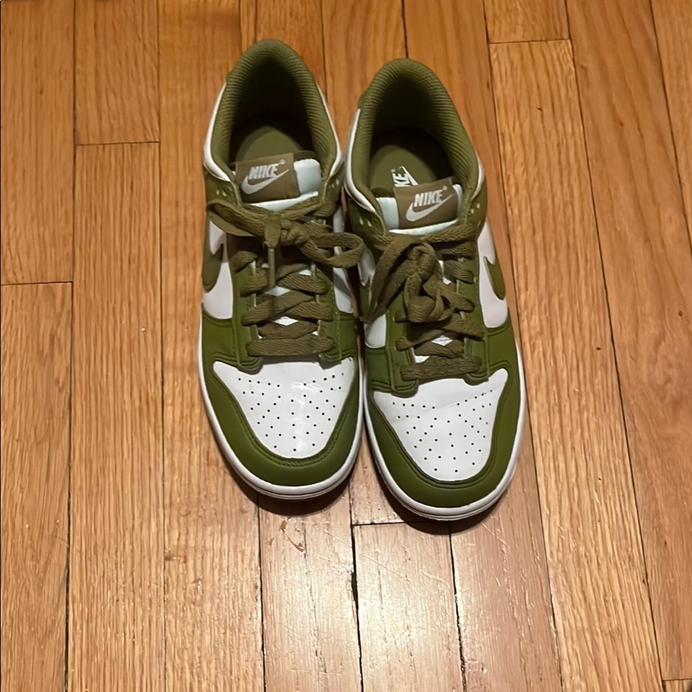 Nike Green and White Sneakers